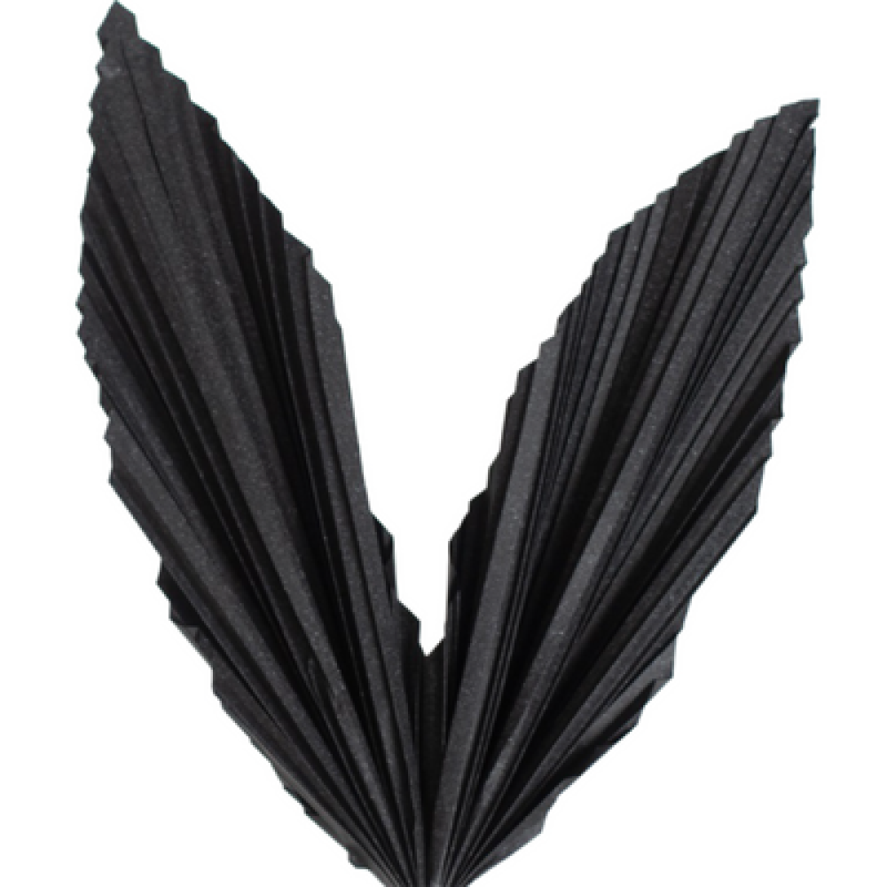 Black Paper Leaves | Kraft Paper Palm Leaves